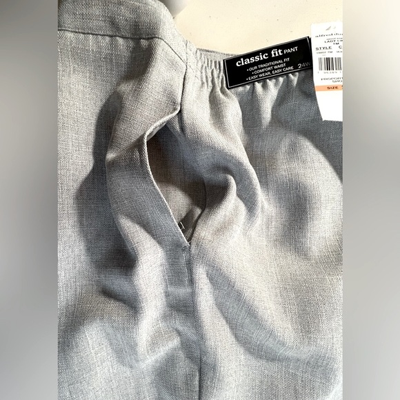 Alfred Dunner Lady Like, Classic Fit, Comfort Waist Proportioned Short, Gray 24W - Picture 9 of 10
